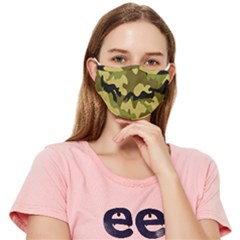 Army Camouflage Texture Fitted Cloth Face Mask (adult) by nateshop