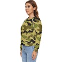 Army Camouflage Texture Women s Long Sleeve Raglan Tee View2