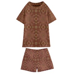 Mosaic (2) Kids  Swim Tee And Shorts Set by nateshop