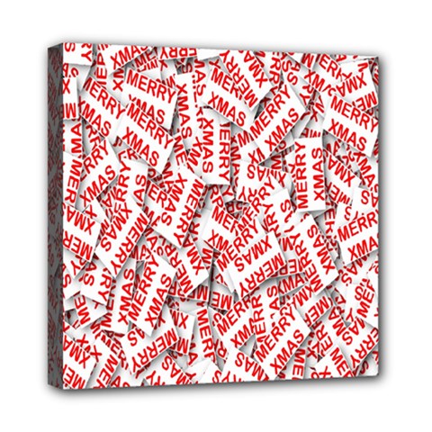 Merry-christmas Mini Canvas 8  X 8  (stretched) by nateshop