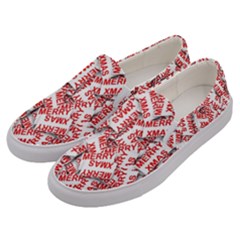 Merry-christmas Men s Canvas Slip Ons by nateshop