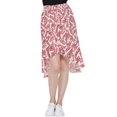 Merry-christmas Frill Hi Low Chiffon Skirt by nateshop