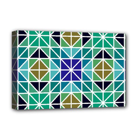 Mosaic 3 Deluxe Canvas 18  X 12  (stretched) by nateshop