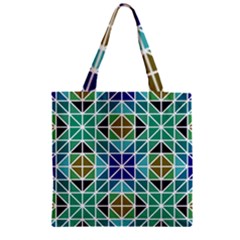 Mosaic 3 Zipper Grocery Tote Bag by nateshop