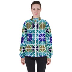 Mosaic 3 Women s High Neck Windbreaker by nateshop