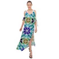 Mosaic 3 Maxi Chiffon Cover Up Dress by nateshop