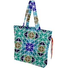 Mosaic 3 Drawstring Tote Bag by nateshop