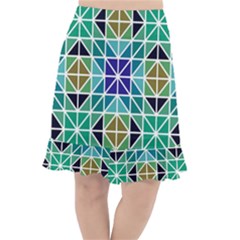 Mosaic 3 Fishtail Chiffon Skirt by nateshop