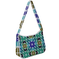 Mosaic 3 Zip Up Shoulder Bag by nateshop