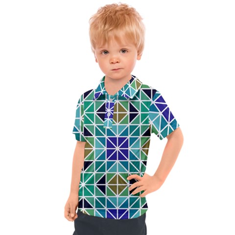 Mosaic 3 Kids  Polo Tee by nateshop