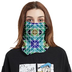 Mosaic 3 Face Covering Bandana (two Sides) by nateshop