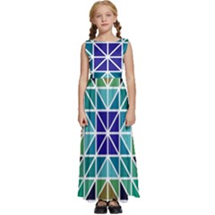 Mosaic 3 Kids  Satin Sleeveless Maxi Dress by nateshop