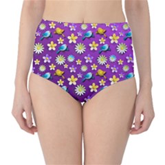 Pattern Classic High-waist Bikini Bottoms by nateshop