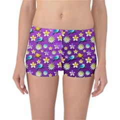 Pattern Reversible Boyleg Bikini Bottoms by nateshop