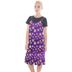 Pattern Camis Fishtail Dress by nateshop