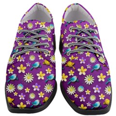 Pattern Women Heeled Oxford Shoes by nateshop