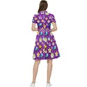 Pattern Short Sleeve Waist Detail Dress View2