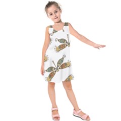 Pattern-35 Kids  Sleeveless Dress by nateshop