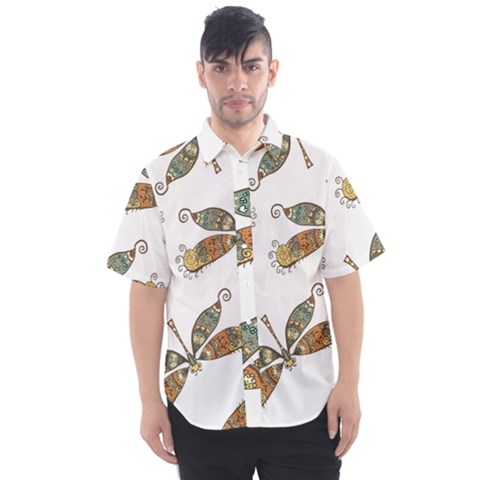 Pattern-35 Men s Short Sleeve Shirt by nateshop