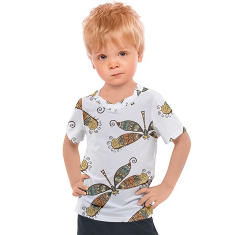 Pattern-35 Kids  Sports Tee by nateshop