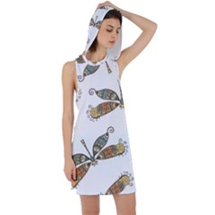 Pattern-35 Racer Back Hoodie Dress by nateshop