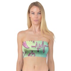 Pink Yes Bacground Bandeau Top by nateshop