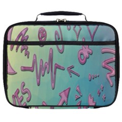 Pink Yes Bacground Full Print Lunch Bag by nateshop