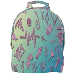 Pink Yes Bacground Mini Full Print Backpack by nateshop