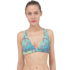 Pink Yes Bacground Classic Banded Bikini Top by nateshop