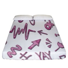 Pink Fitted Sheet (king Size) by nateshop