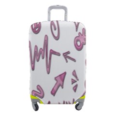 Pink Luggage Cover (small) by nateshop