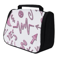 Pink Full Print Travel Pouch (small) by nateshop