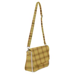 Plaid Shoulder Bag With Back Zipper by nateshop