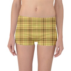 Plaid Reversible Boyleg Bikini Bottoms by nateshop