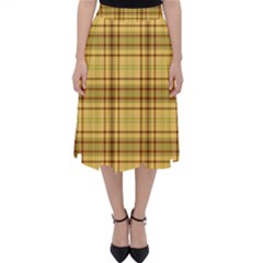 Plaid Classic Midi Skirt by nateshop