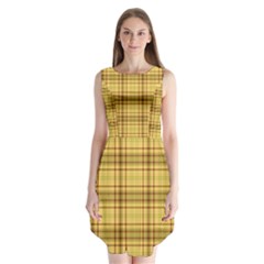 Plaid Sleeveless Chiffon Dress   by nateshop