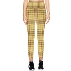 Plaid Pocket Leggings  by nateshop