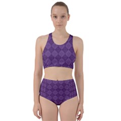 Purple Racer Back Bikini Set by nateshop