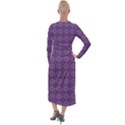 Purple Velvet Maxi Wrap Dress View2