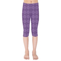 Purple Kids  Capri Leggings  by nateshop