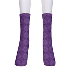 Purple Crew Socks by nateshop