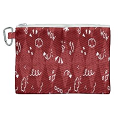 Rhomboid Canvas Cosmetic Bag (xl) by nateshop