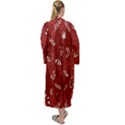 Rhomboid Maxi Velour Kimono View2