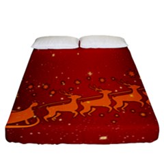 Santa Fitted Sheet (california King Size) by nateshop