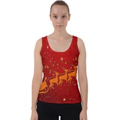 Santa Velvet Tank Top by nateshop