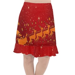 Santa Fishtail Chiffon Skirt by nateshop