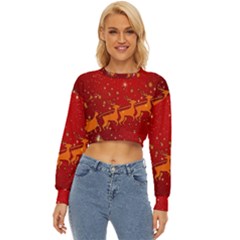 Santa Lightweight Long Sleeve Sweatshirt by nateshop