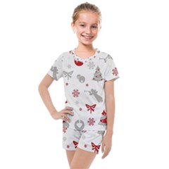 Seamless Kids  Mesh Tee And Shorts Set