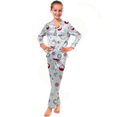 Seamless Kid s Satin Long Sleeve Pajamas Set by nateshop