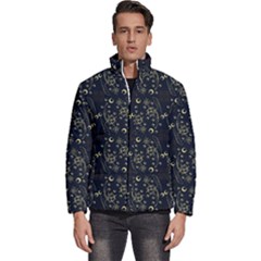 Seamless-pattern Men s Puffer Bubble Jacket Coat by nateshop